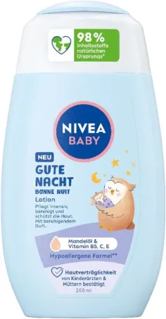 Nivea baby Good Night testápoló, 200 ml