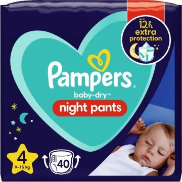 PAMPERS Night Pants 4, 9-15kg 40 db éjszakai bugyipelenka